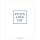 Navy Peace Love Joy Gold Foil Holiday Photo Cards Image 2 of 6